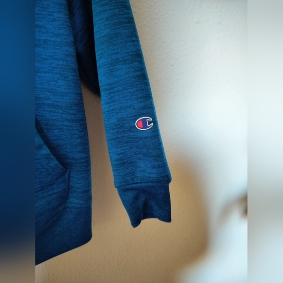 Champion sweatshirt hoodie hooded pullover boys athletic size 4-5 blue toddler - Picture 3 of 6